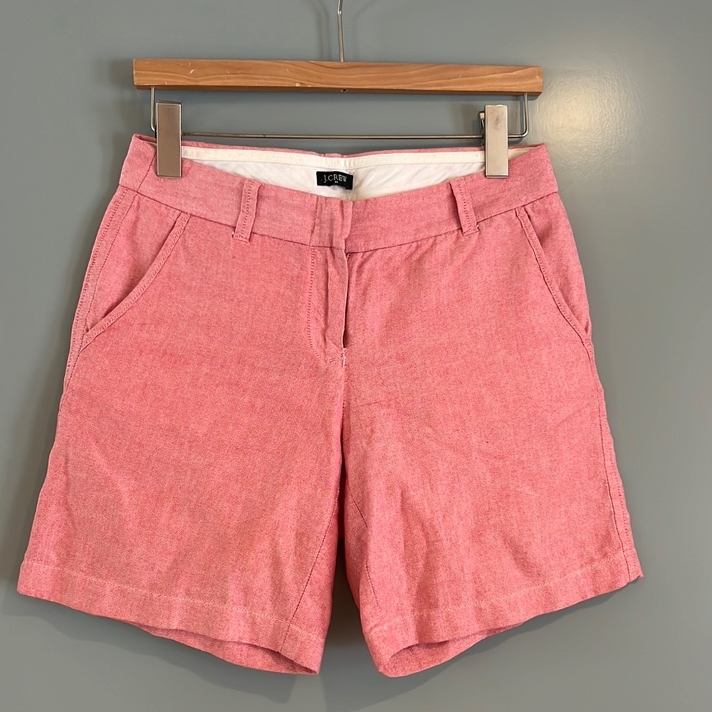 JCrew Red Chino Shorts